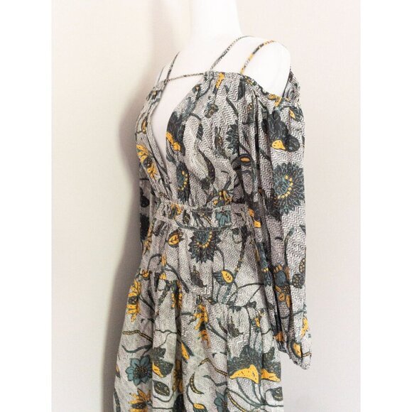 Ulla Johnson Floral Maxi Dress SZ 2 Tahlia Portofino Off Shoulder Boho wedding - Picture 9 of 16